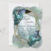 Butterflies van Paradise/Tropische Turquoise Splas Kaart (Voorkant)