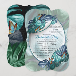 Butterflies van Paradise/Tropische Turquoise Splas Kaart