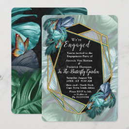 Butterflies van Paradise/Tropische Turquoise Splas Kaart