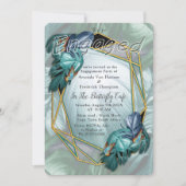 Butterflies van Paradise/Tropische Turquoise Splas Kaart (Voorkant)