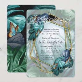 Butterflies van Paradise/Tropische Turquoise Splas Kaart