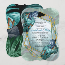 Butterflies van Paradise/Tropische Turquoise Splas Kaart