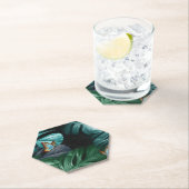 Butterflies van Paradise/Tropische Turquoise Splas Kartonnen Onderzetters (Insitu)