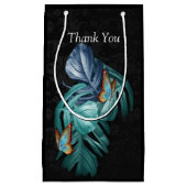 Butterflies van Paradise/Tropische Turquoise Splas Klein Cadeauzakje (Voorkant)