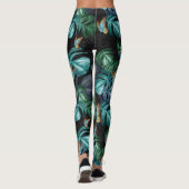Butterflies van Paradise/Tropische Turquoise Splas Leggings (Achterkant)