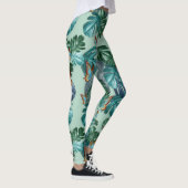 Butterflies van Paradise/Tropische Turquoise Splas Leggings (Rechts)