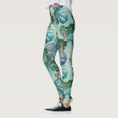 Butterflies van Paradise/Tropische Turquoise Splas Leggings (Links)