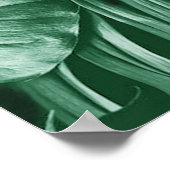 Butterflies van Paradise/Tropische Turquoise Splas Poster (Hoek)