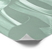 Butterflies van Paradise/Tropische Turquoise Splas Poster (Hoek)