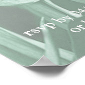 Butterflies van Paradise/Tropische Turquoise Splas Poster (Hoek)