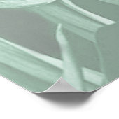 Butterflies van Paradise/Tropische Turquoise Splas Poster (Hoek)