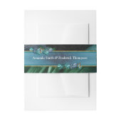 Butterflies van Paradise/Tropische Turquoise Splas Uitnodigingen Wikkel (Voorkant Voorbeeld)