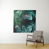 Butterflies van Paradise/Tropische Turquoise Splas Wandkleed (In Situ (horizontaal))