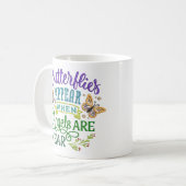 Butterflies verschijnt Angel Inspirerend Quote Koffiemok (Voorkant links)