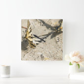 Butterflies Vierkante Klok (Huis)