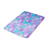 Butterflies, violet en turquoise badmat (Gekanteld)