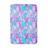 Butterflies, violet en turquoise badmat (Voorkant Verticaal)