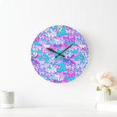 Butterflies, violet en turquoise grote klok (Huis)