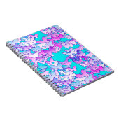 Butterflies, violet en turquoise notitieboek (Rechterzijde)