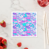 Butterflies, violet en turquoise servetten (Insitu)