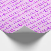 Butterflies, violet, paars en orchidee cadeaupapier (Hoek)