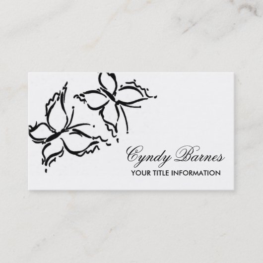 Butterflies Visitekaartje (Voorkant)