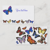 Butterflies Visitekaartje (Voorkant / Achterkant)