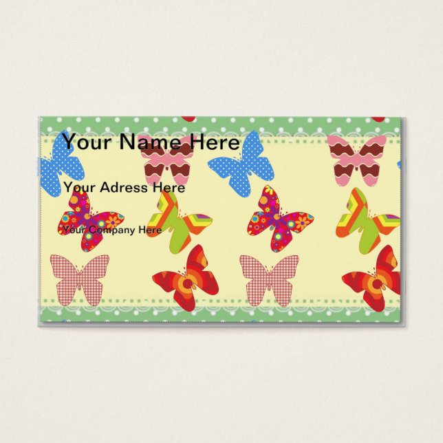 Butterflies Visitekaartjes (Voorkant)