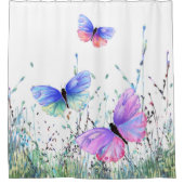 Butterflies vliegen in de Natuur Shower Curtain Sp Douchegordijn (Voorkant)