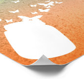 Butterflies vliegen naar de zon poster (Hoek)