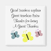 Butterflies voor de leraar magneet (Voorkant)