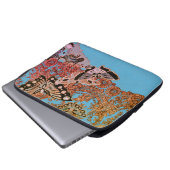 BUTTERFLIES VOOR E-BLADNEOPRENE EN LACE LAPTOP SLEEVE (Voorkant onderkant)