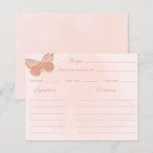 Butterflies Vrijgezellenfeest Recipe Instructions Notitiekaartje (Voorkant / Achterkant)