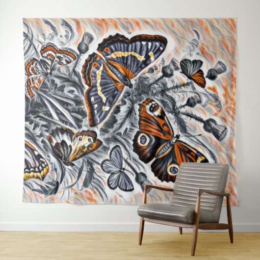 Butterflies Wandkleed (In Situ (horizontaal))