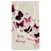 Butterflies Waterverf All Occasion Personalized Klein Cadeauzakje (Achterkant)