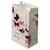 Butterflies Waterverf All Occasion Personalized Klein Cadeauzakje (Achterkant Gekanteld)