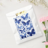 Butterflies Waterverf Blue Bedankzakje (Gezegeld)
