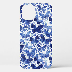 Butterflies Waterverf Blue Case-Mate iPhone Case