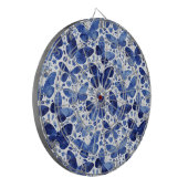 Butterflies Waterverf Blue Dartbord (Voorkant Links)