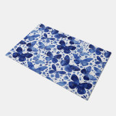 Butterflies Waterverf Blue Deurmat (Schuin)