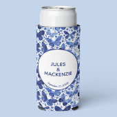 Butterflies Waterverf Blue Modern Wedding Seltzer Blikjeskoeler