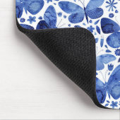 Butterflies Waterverf Blue Muismat (Hoek)