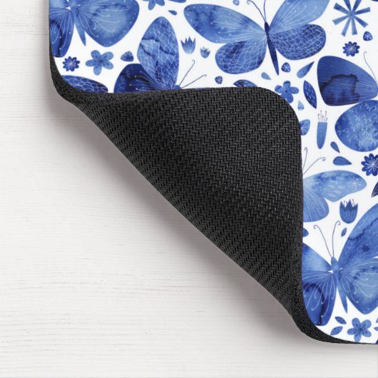 Butterflies Waterverf Blue Muismat (Hoek)