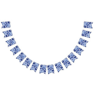 Butterflies Waterverf Blue Vlaggetjes