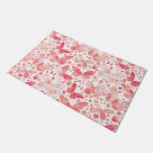 Butterflies Waterverf Coral Pink Deurmat (Schuin)