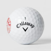 Butterflies Waterverf Coral Pink Golf Balls Golfballen (Logo)