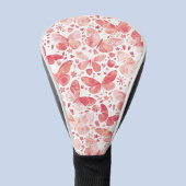 Butterflies Waterverf Coral Pink Golfheadcover
