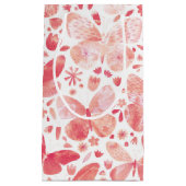 Butterflies Waterverf Coral Pink Klein Cadeauzakje (Voorkant)