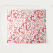 Butterflies Waterverf Coral Pink Wandkleed (Voorkant (horizontaal))