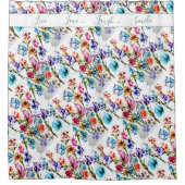 Butterflies, Waterverf Douchegordijn (Voorkant)